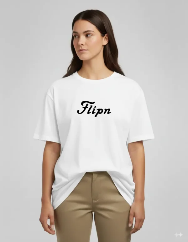 FLIPN - Vintage tee, white