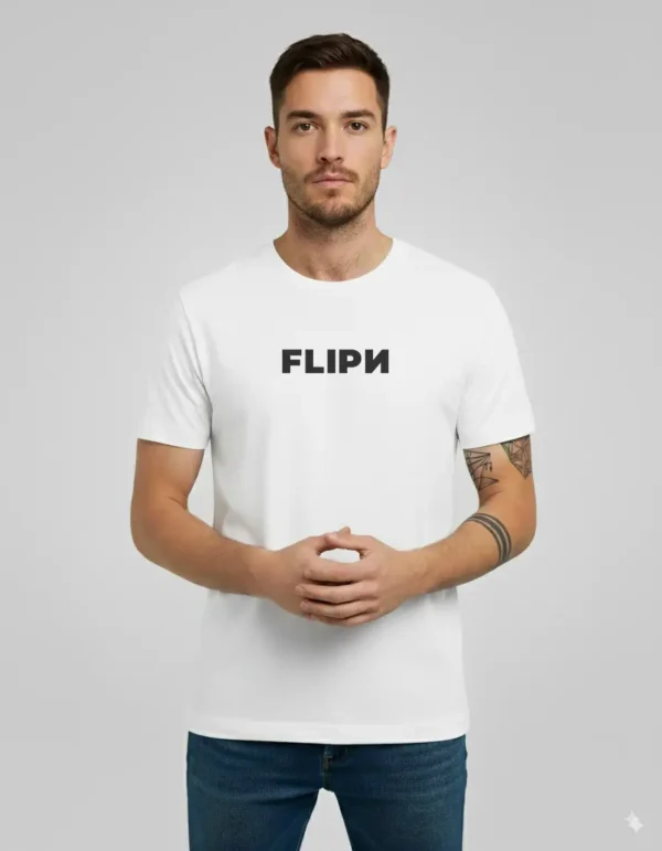 Unisex FLIPN - Original tee, white