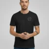 Black Tattootees T-shirt with a jumping rabbit